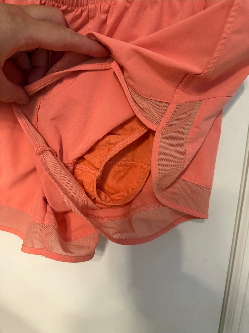 Athleta High Rise Mesh Racer Run 3” Shorts - Picture 4 of 6